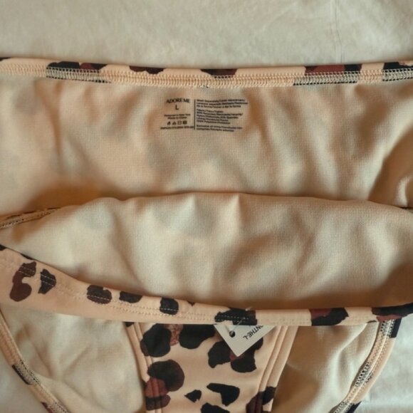 Adore Me Nina Contour Bikini Set XL - Black top & Leopard bottom **NWT** - Picture 8 of 10